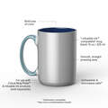 Beveled Ceramic Mug Blank - Ocean, 15 oz/425 ml (1 ct)